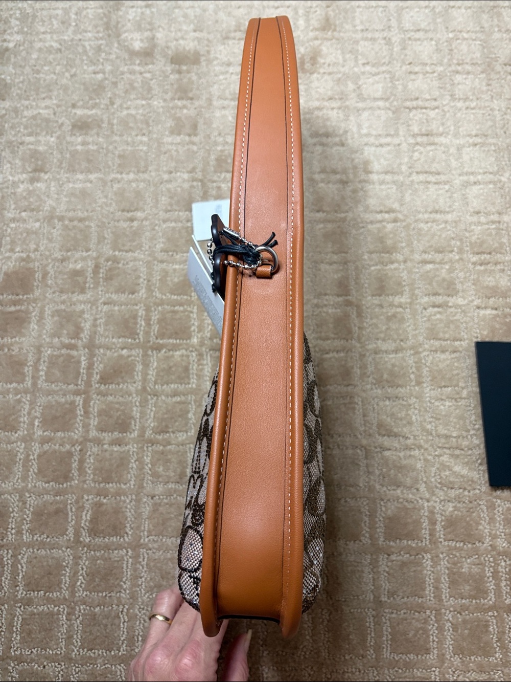 Coach Curve Zip in Crystal Jacquard - Picture 8 of 10